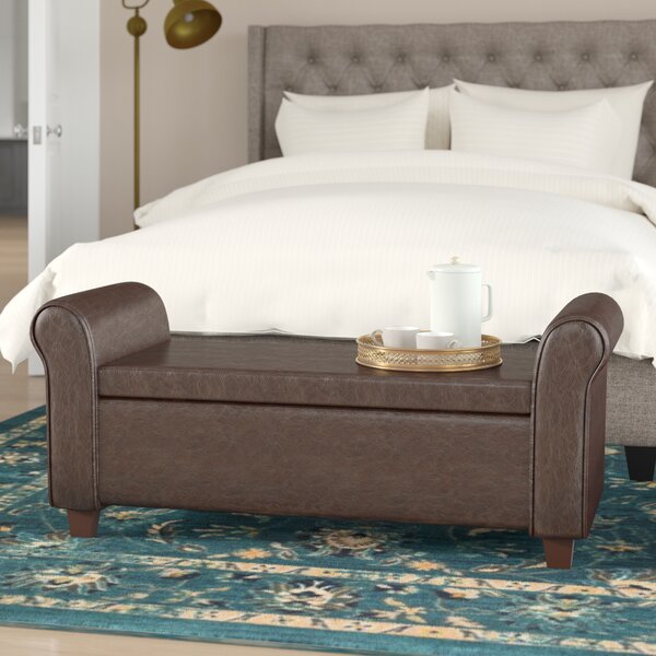 Rizal Fabric Upholstered Flip Top Storage Bench By Alcott Hill