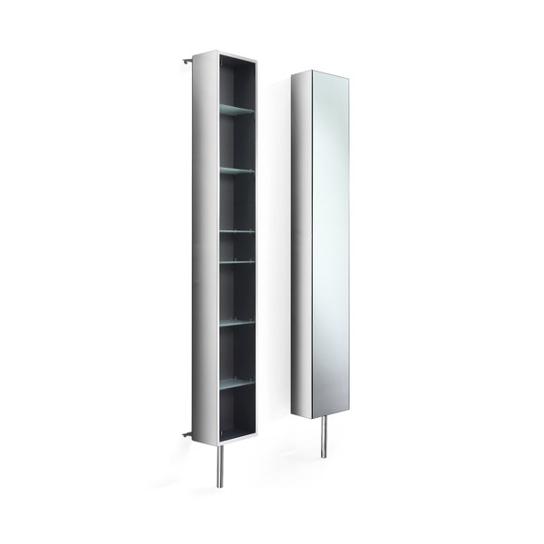 Linea 9.8 W x 72 H Wall Mounted Cabinet by WS Bath Collections