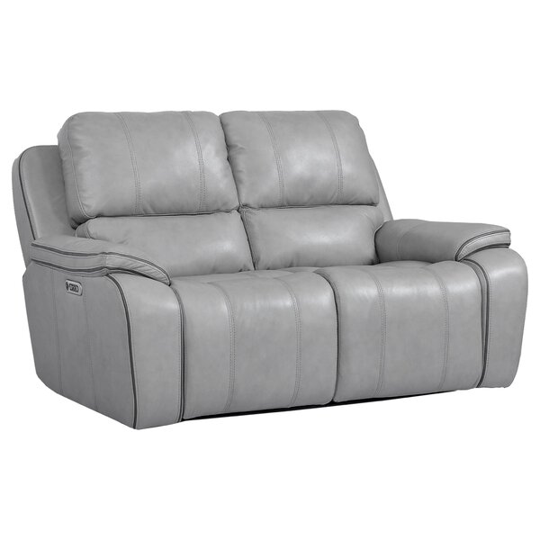 Aycock Leather Reclining Loveseat By Red Barrel Studio