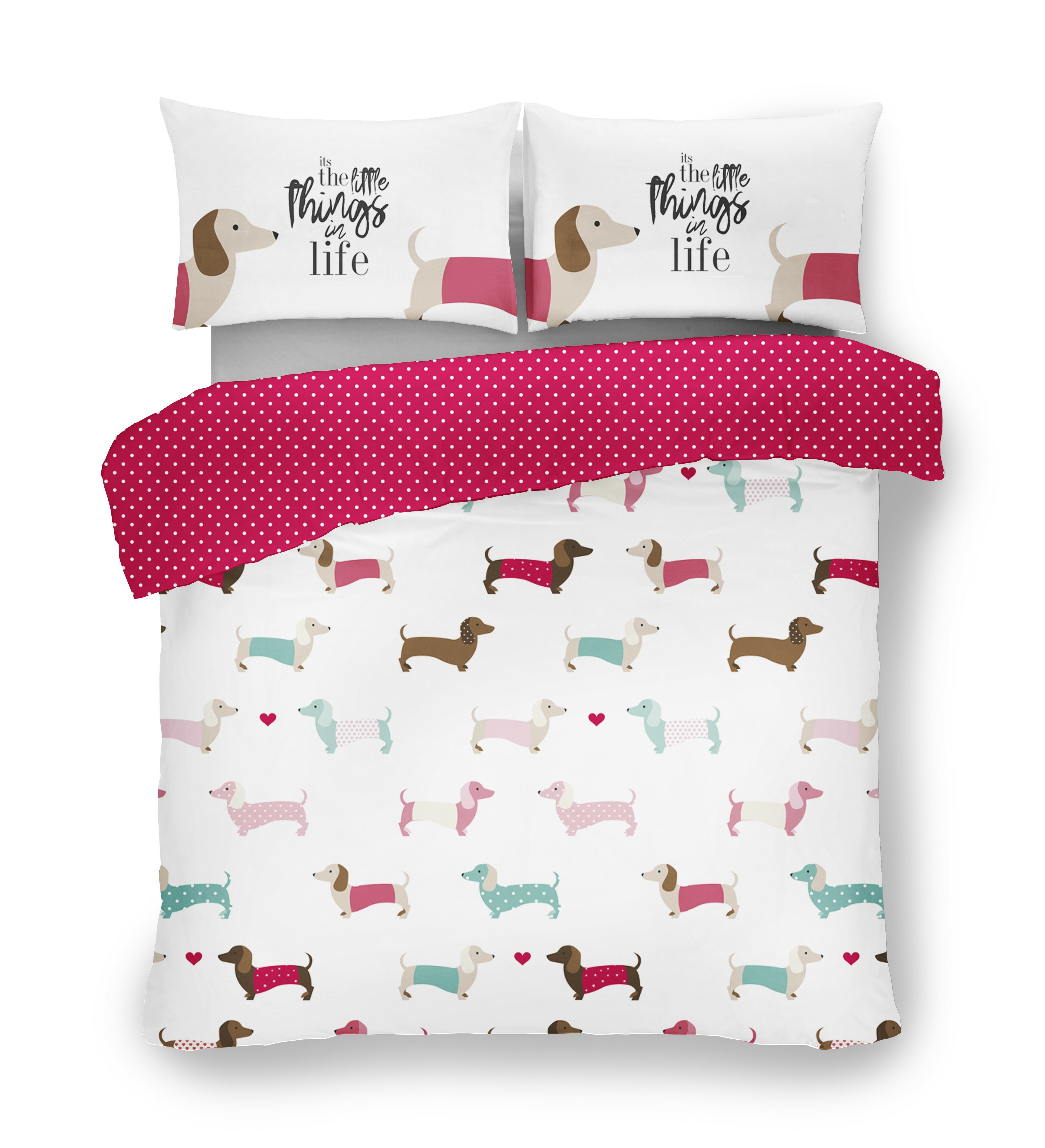 Happy Larry Sausage Dog Duvet Cover Set Reviews Wayfair Co Uk