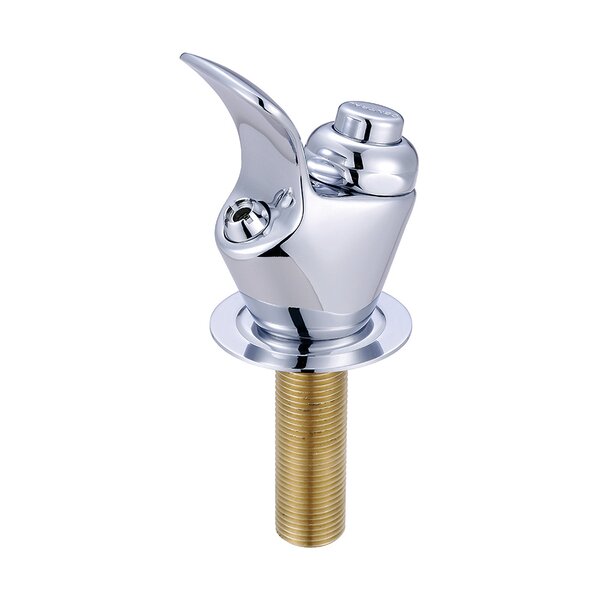 Drinking Fountain Head with Flange and 0.5-14 NPS Male Shank in Polished Chrome by Central Brass