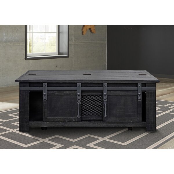 Donoho Solid Wood Coffee Table With Storage By Loon Peak