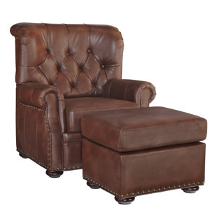 Review Stationary Club Chair And Ottoman by Home Styles