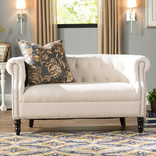 Huntingdon Chesterfield Loveseat by Three Posts