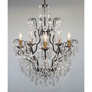 5-Light LED Crystal Chandelier