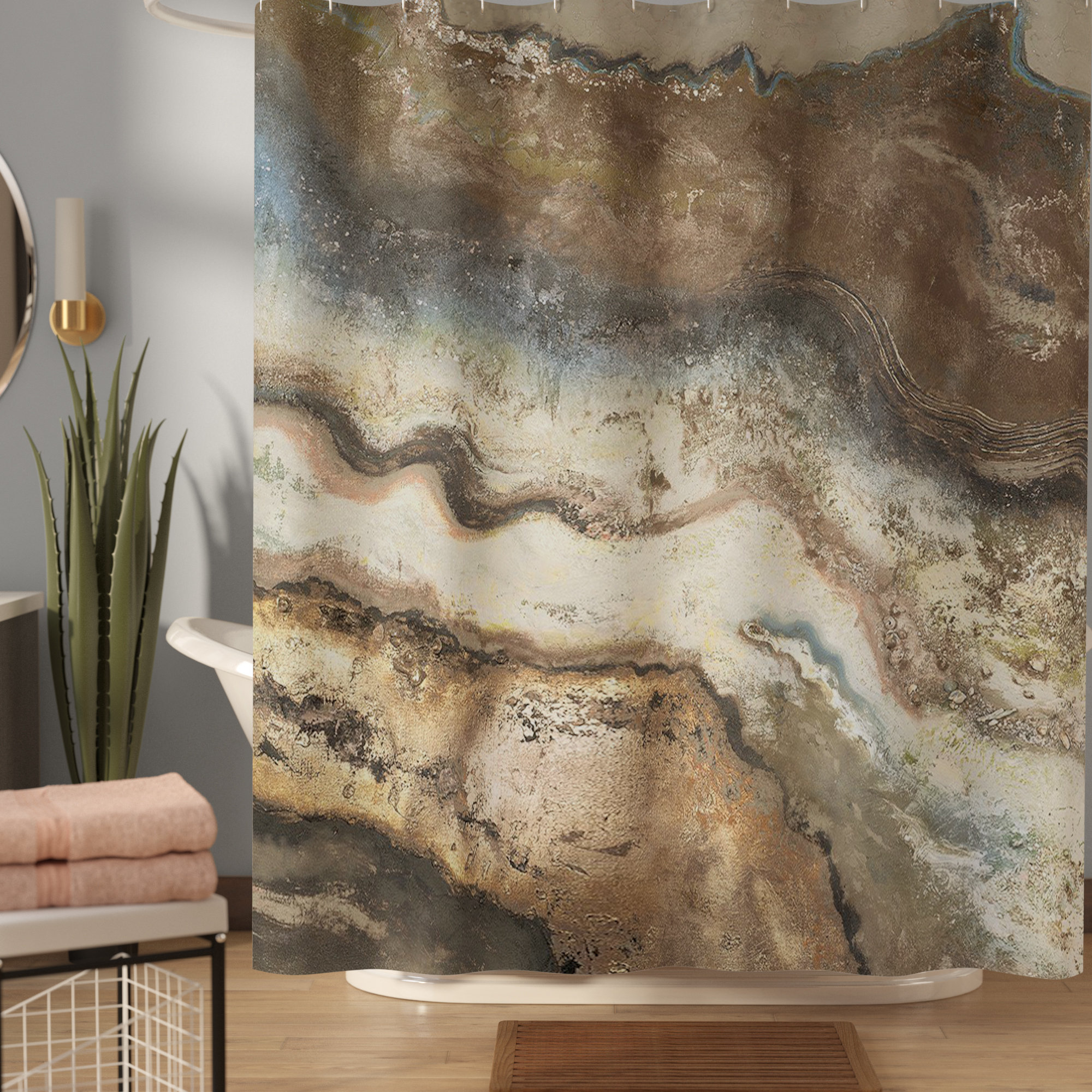 Latitude Run Caneadea Lava Flow Single Shower Curtain Reviews