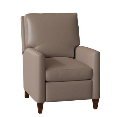 Charlotte 28 Wide Faux Leather Standard Recliner BradingtonYoung Body Fabric Aspen Lenado Leg Color Mahogany Reclining Type Push Back
