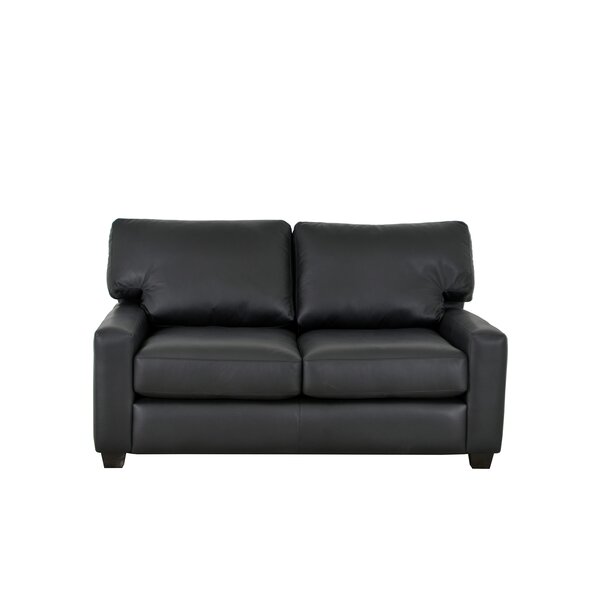 Kenmore Studio Leather Loveseat By Westland And Birch