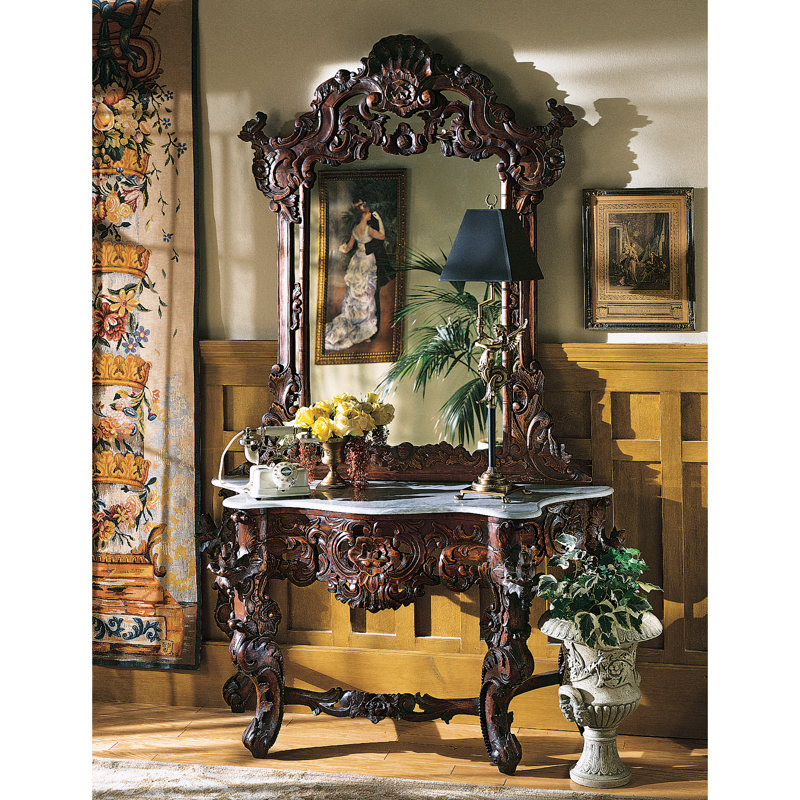 Console Table Mirror Set Wayfair Hapsburg Console Table And Mirror Set