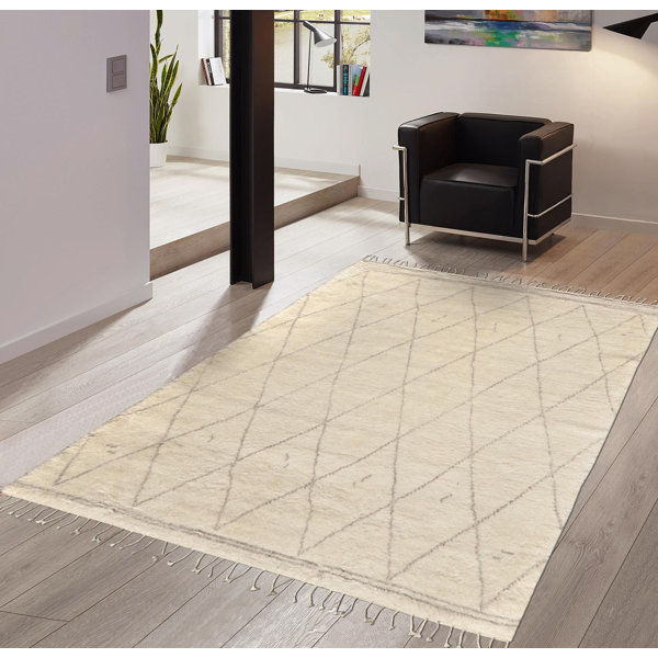 Moroccan Hand-Knotted Silk/Wool Area Rug by Pasargad