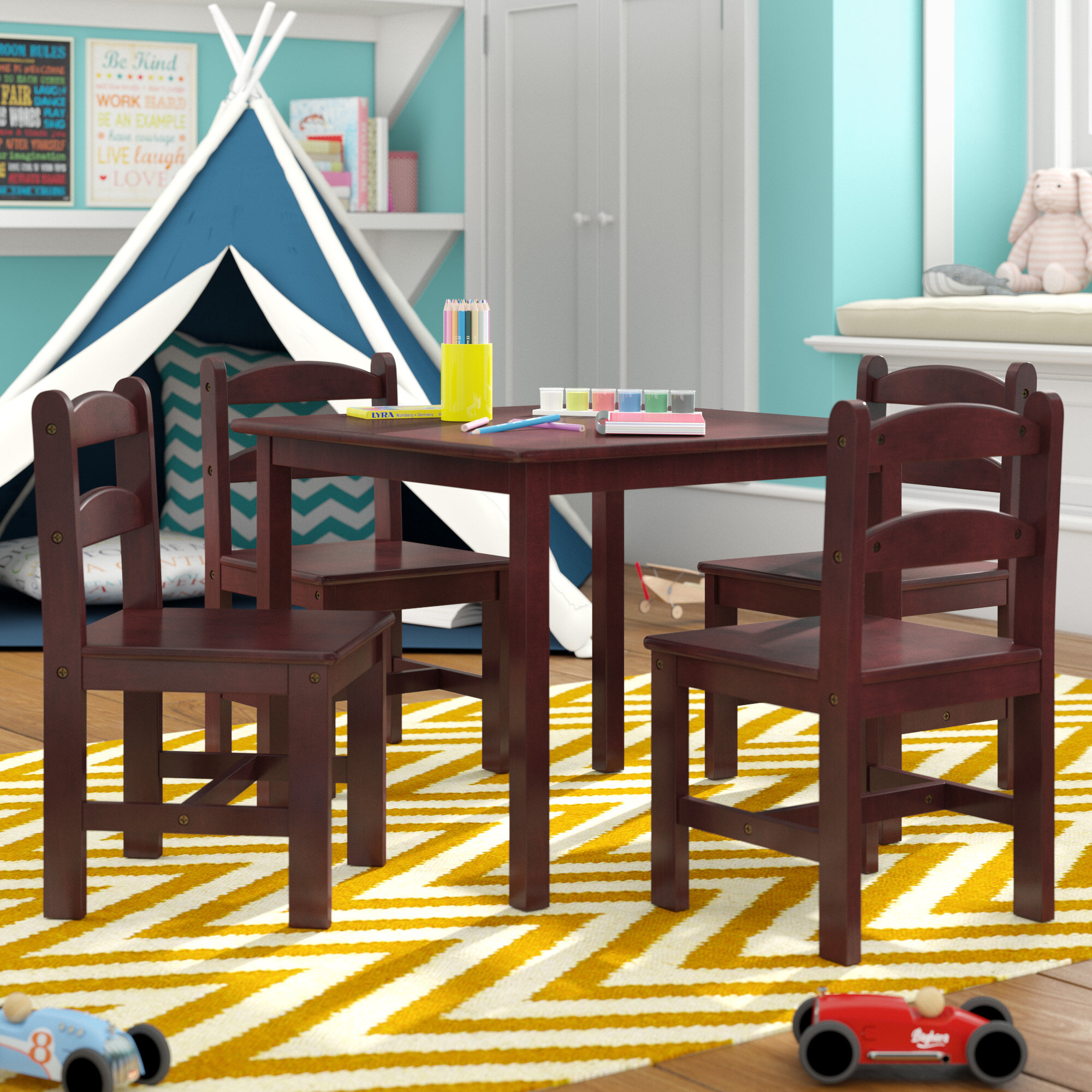 childrens table and chairs wayfair