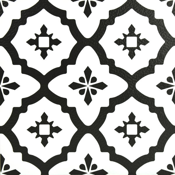 Comet 12 x 12 Vinyl Tile in Black by WallPops!