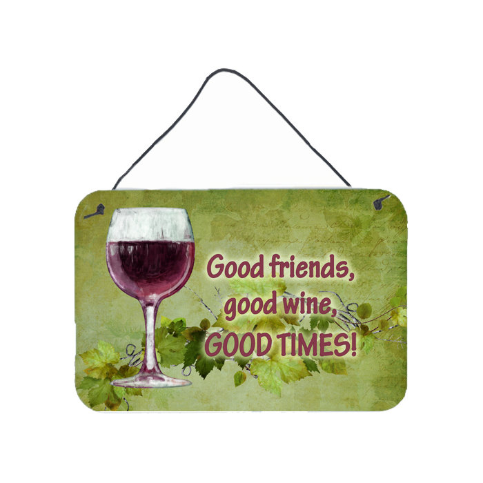 Caroline S Treasures Good Friends Good Wine Good Times By Denny