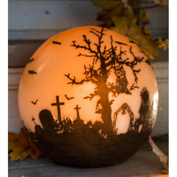 Halloween Glowing Luminary Globe by Plow & Hearth