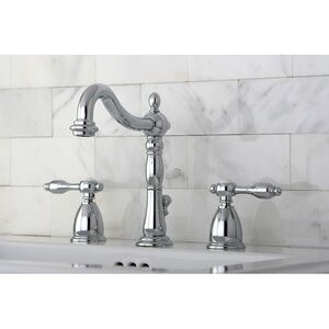 Tudor Double Handle Widespread Bathroom Faucet with ABS Pop-Up Drain