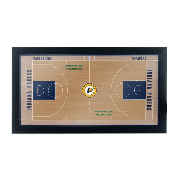 NBA Court Framed Graphic Art by Trademark Global