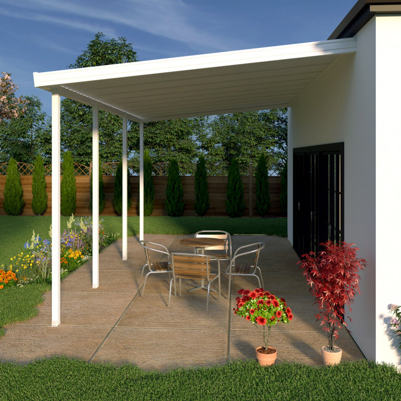 Heritagepatios 26 Ft W X 8 Ft D Metal Standard Patio Awning