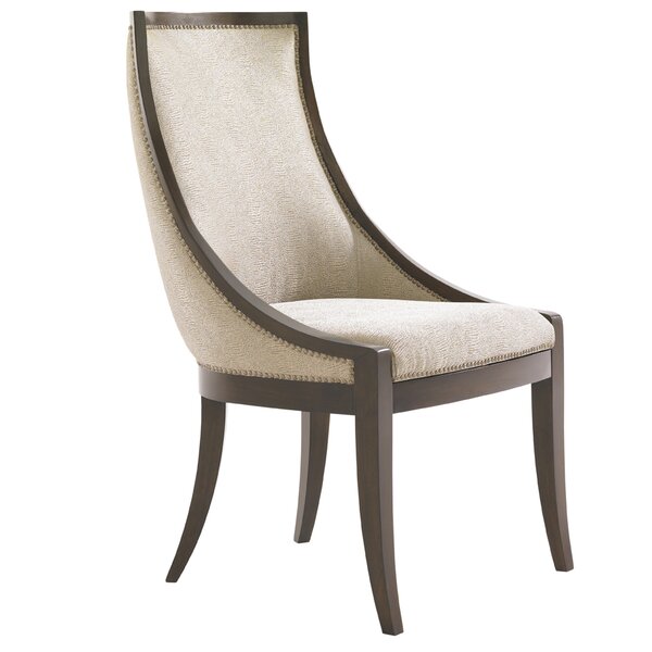 Tower Place Talbott Host Upholstered Dining Chair In Cobblestone By Lexington