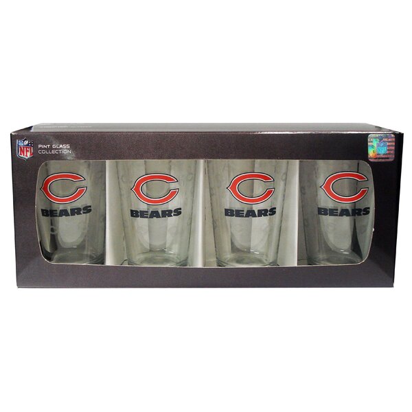 NFL Pint Glass (Set of 4) by Boelter Brands