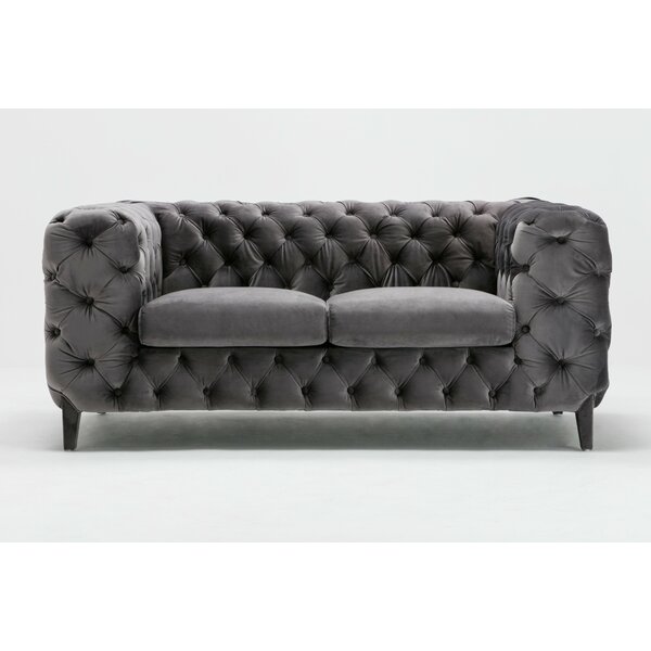 Galghard Chesterfield Loveseat By Everly Quinn