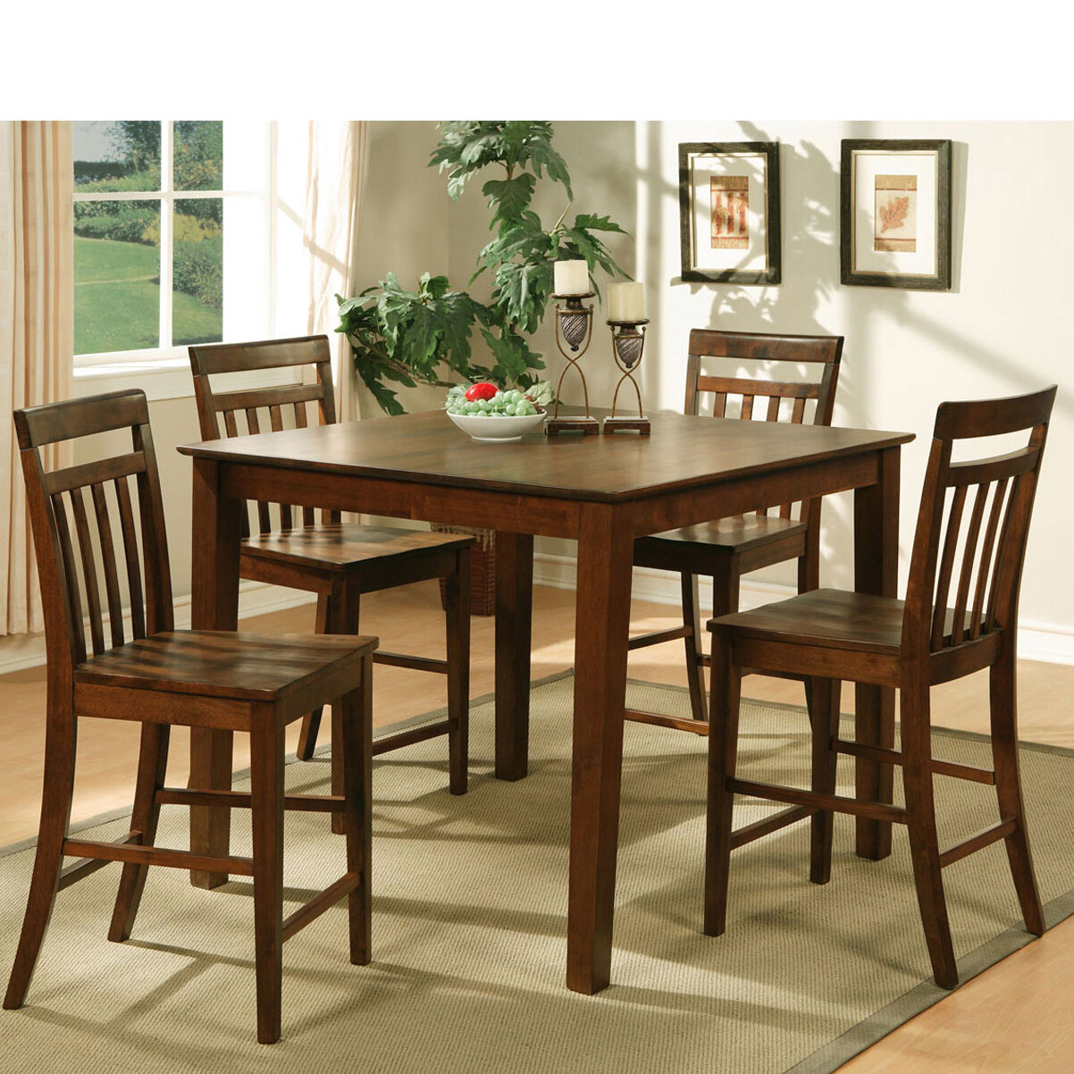 East West 5 Piece Counter Height Pub Table Set Reviews Wayfair   5 Piece Counter Height Pub Table Set 