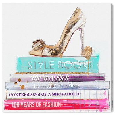 Confessions of a Shopaholic Books  Print Oliver Gal Format Wrapped Canvas Size 16 H x 16 W x 15 D