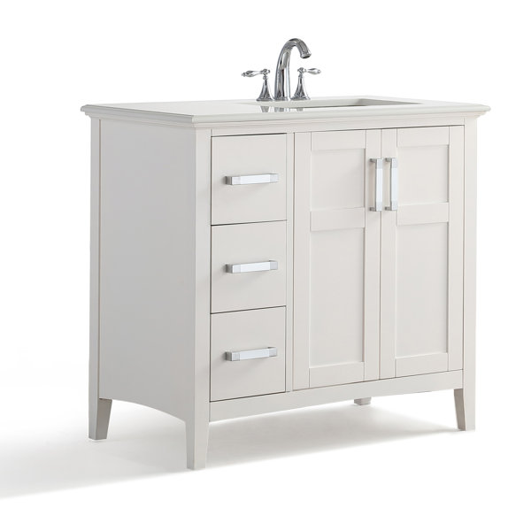 Winston Right Offset 37 Single Bathroom Vanity wit