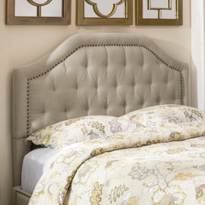 Djibril Scalloped Upholstered Panel Headboard by Lark Manor