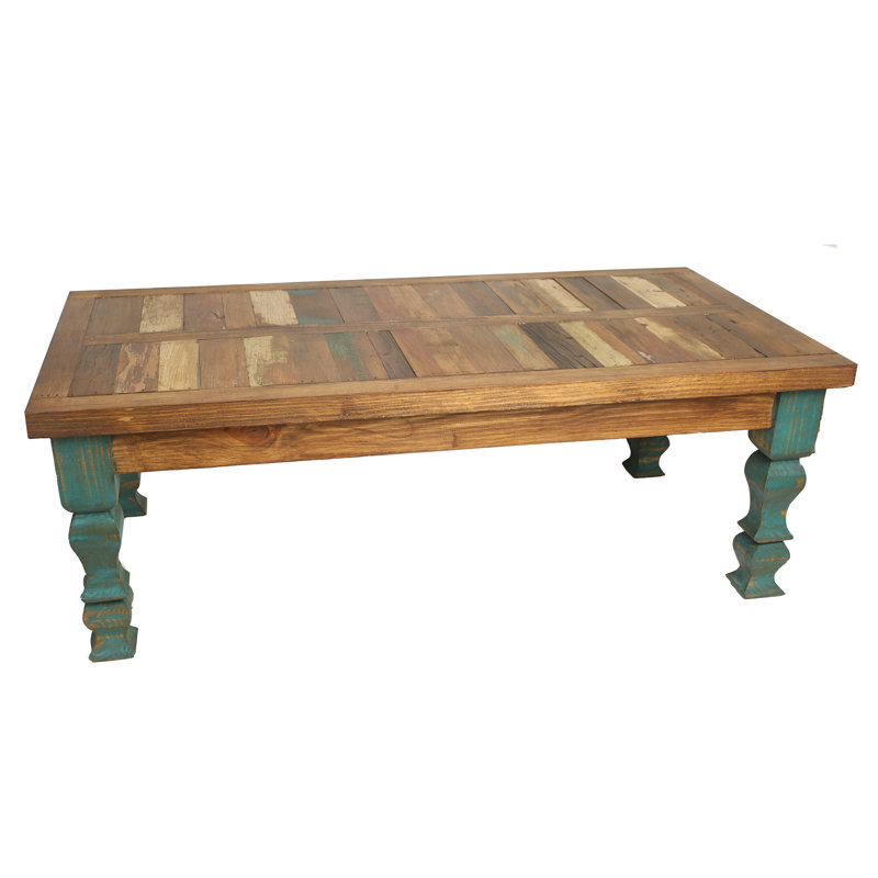 Loon Peak Crenata Reclaimed Old Door Coffee Table Reviews Wayfair