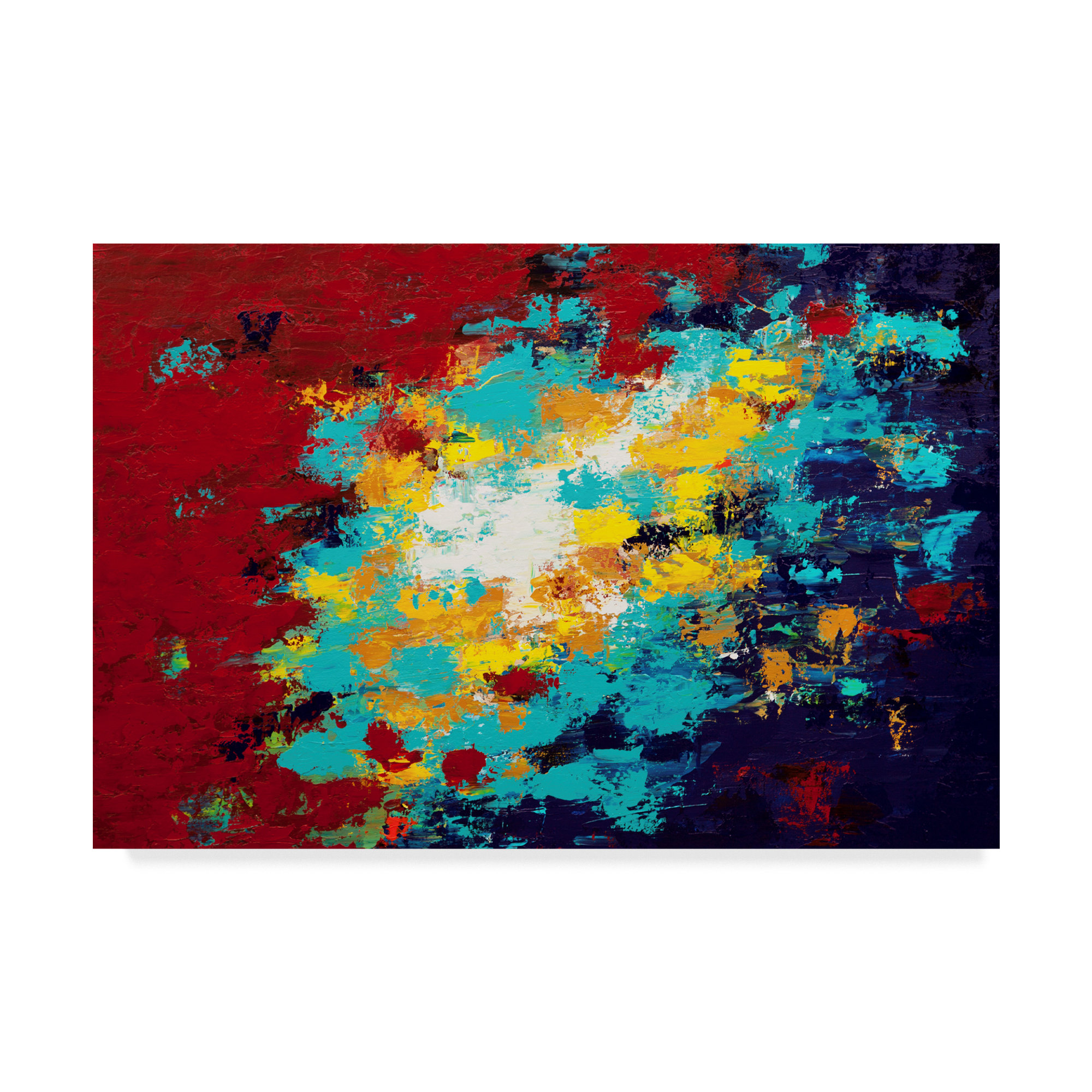 Trademark Art Searching Space Acrylic Painting Print On Wrapped Canvas Wayfair