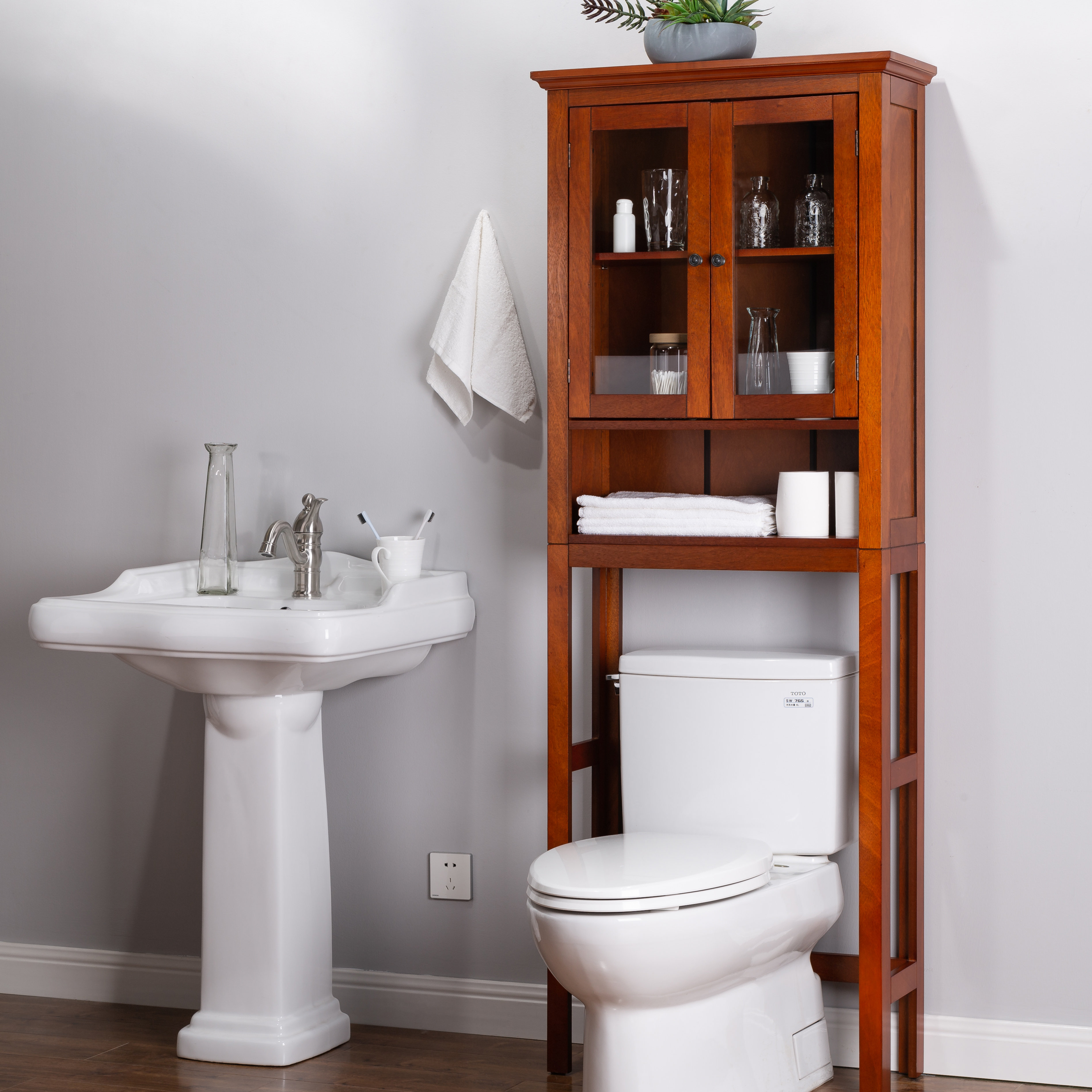 Charlton Home Varney 26 W X 68 H Over The Toilet Storage Toilet Storage