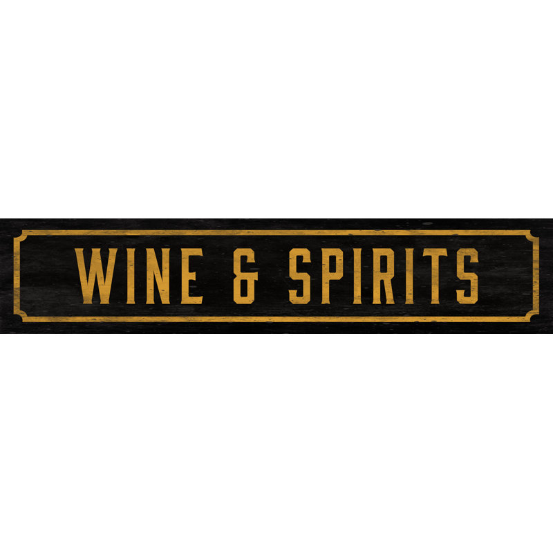 Watson Co Wine Spirits Street Sign Wall Decor Wayfair