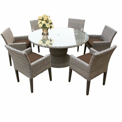 Sol 72 Outdoor Rockport 7 Piece Dining Set With Cushions Cushion