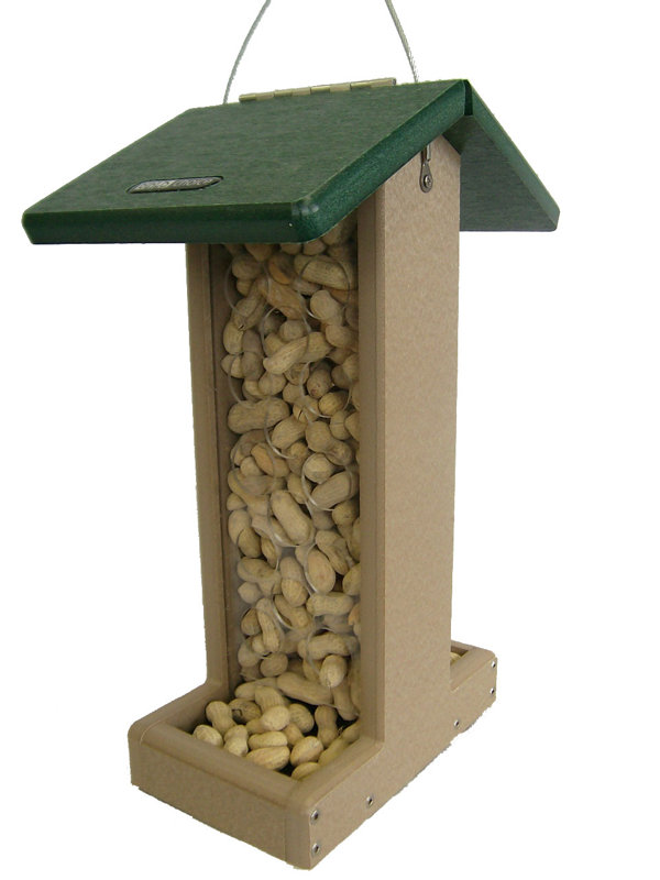 Birds Choice Recycled Whole Peanut Hopper Bird Feeder & Reviews Wayfair