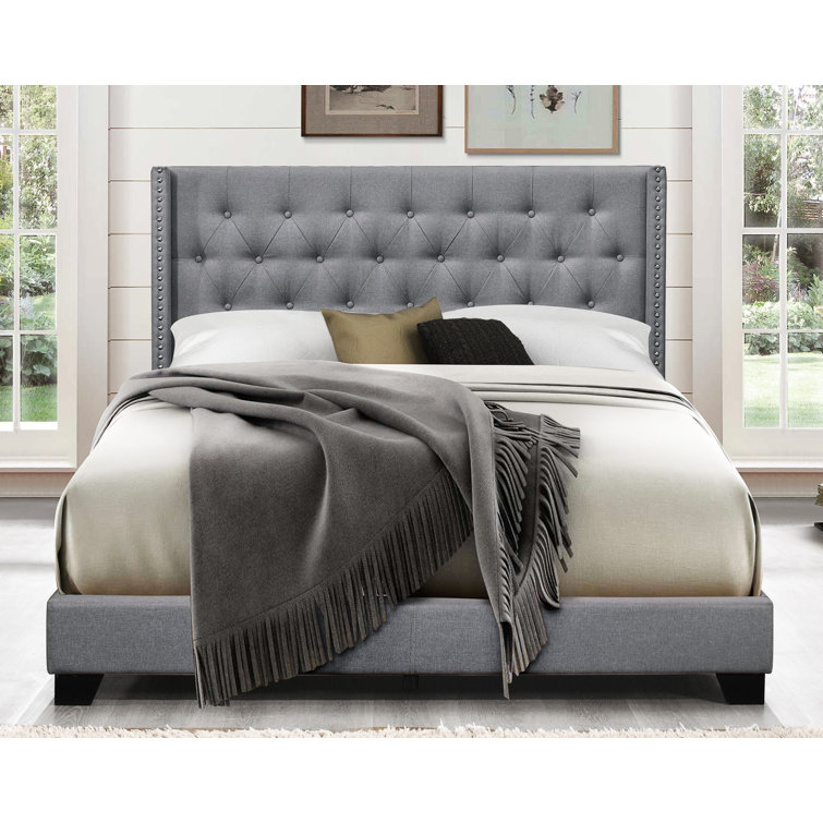 Greyleigh Aadvik Tufted Upholstered Low Profile Standard Bed Reviews Wayfair