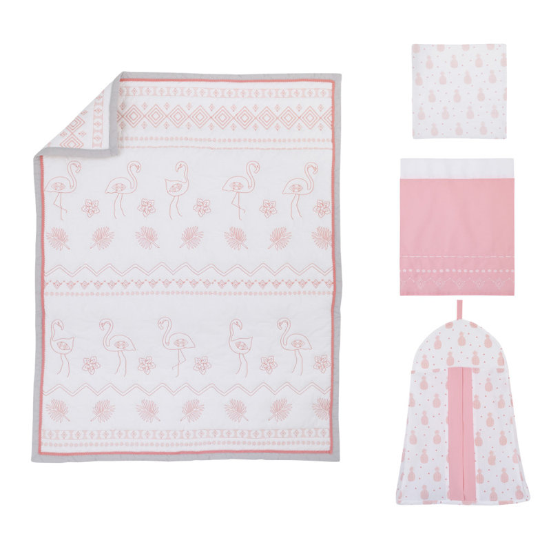 flamingo crib set