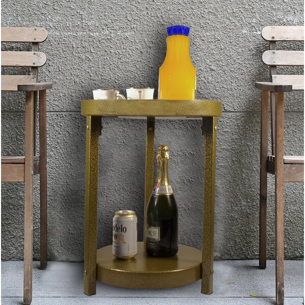 Mathais Multi-Purpose Metal End Table By World Menagerie