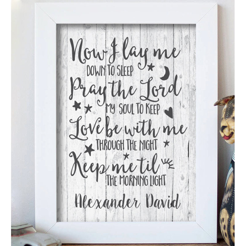 Harriet Bee Franzen Lay Me Down To Sleep Paper Print Wayfair