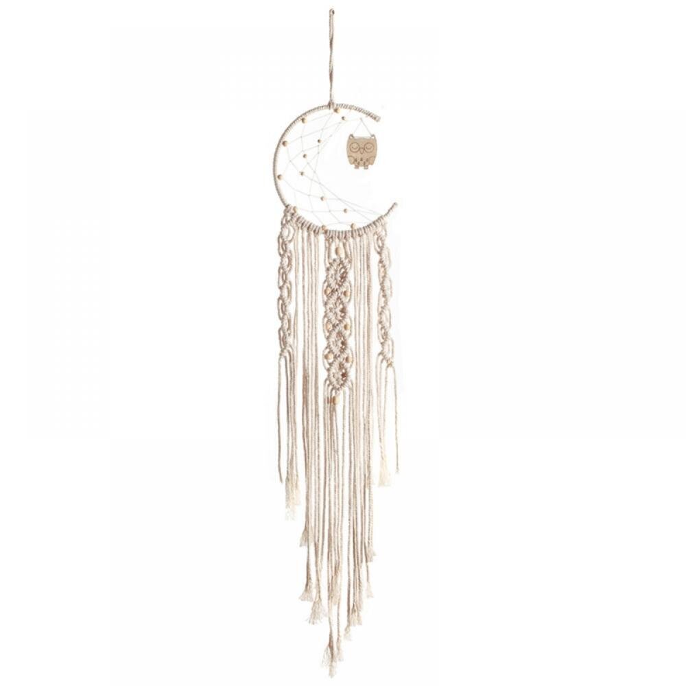 Cotton Rope Dream Catcher Pendant Wall Hanging Tapestry Retro Hand-Woven Decor