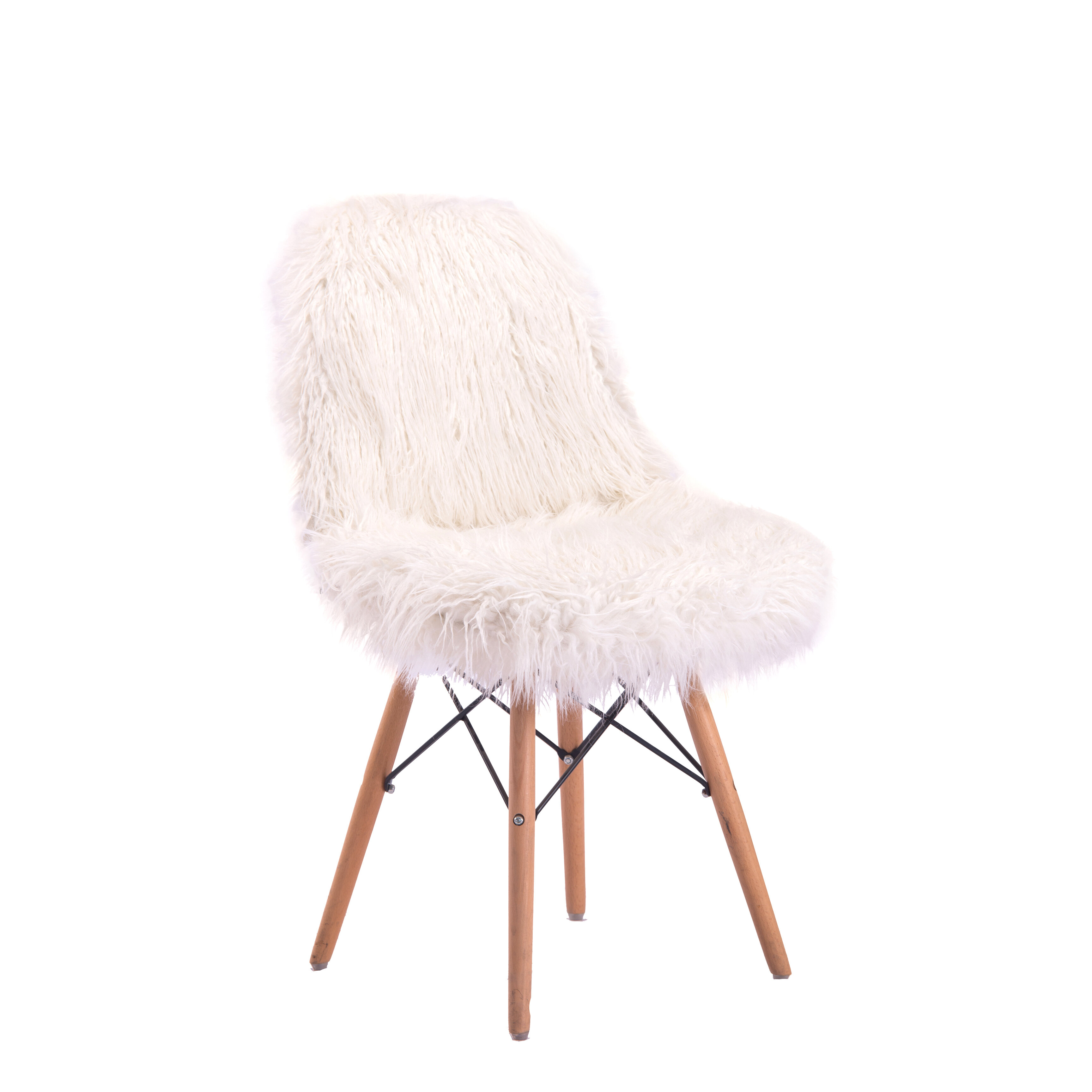 Fuzzy White Office Chair Fuzzy White Vanity Chair