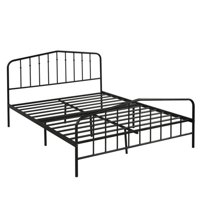 Platform Metal Bed Full Sizes August Grove Color Black Size Full Platform Metal Bed Full Sizes August Grove Color Black Size Full