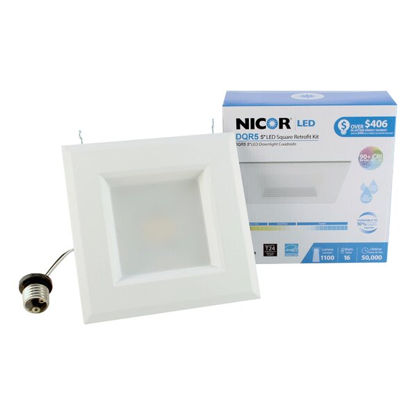 Square LED Recessed Housing by NICOR Lighting