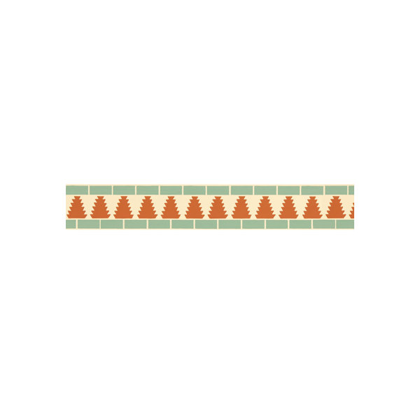 Schumacher Cadiz Mosaic 3 L X 5 25 W Wallpaper Border Wayfair
