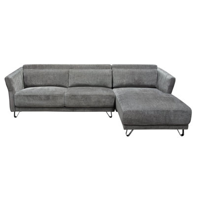 Naomi Right Hand Facing Sectional Diamond Sofa Upholstery: Gray