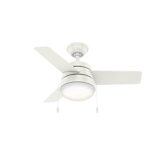 36 Aker 3 Blade Led Ceiling Fan With Light Kit Included