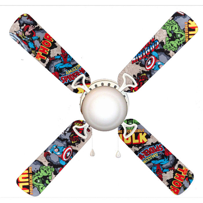 888 Cool Fans 42 Marvel Avengers Super Heroes 4 Blade Ceiling Fan
