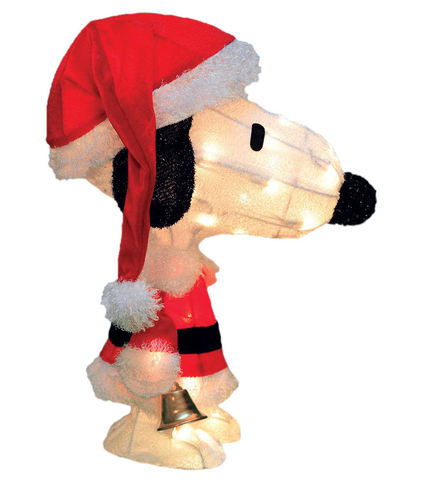 Product Works Peanuts Charlie Brown In Santa Suit Yard Art