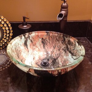 Cullare Glass Circular Vessel Bathroom Sink