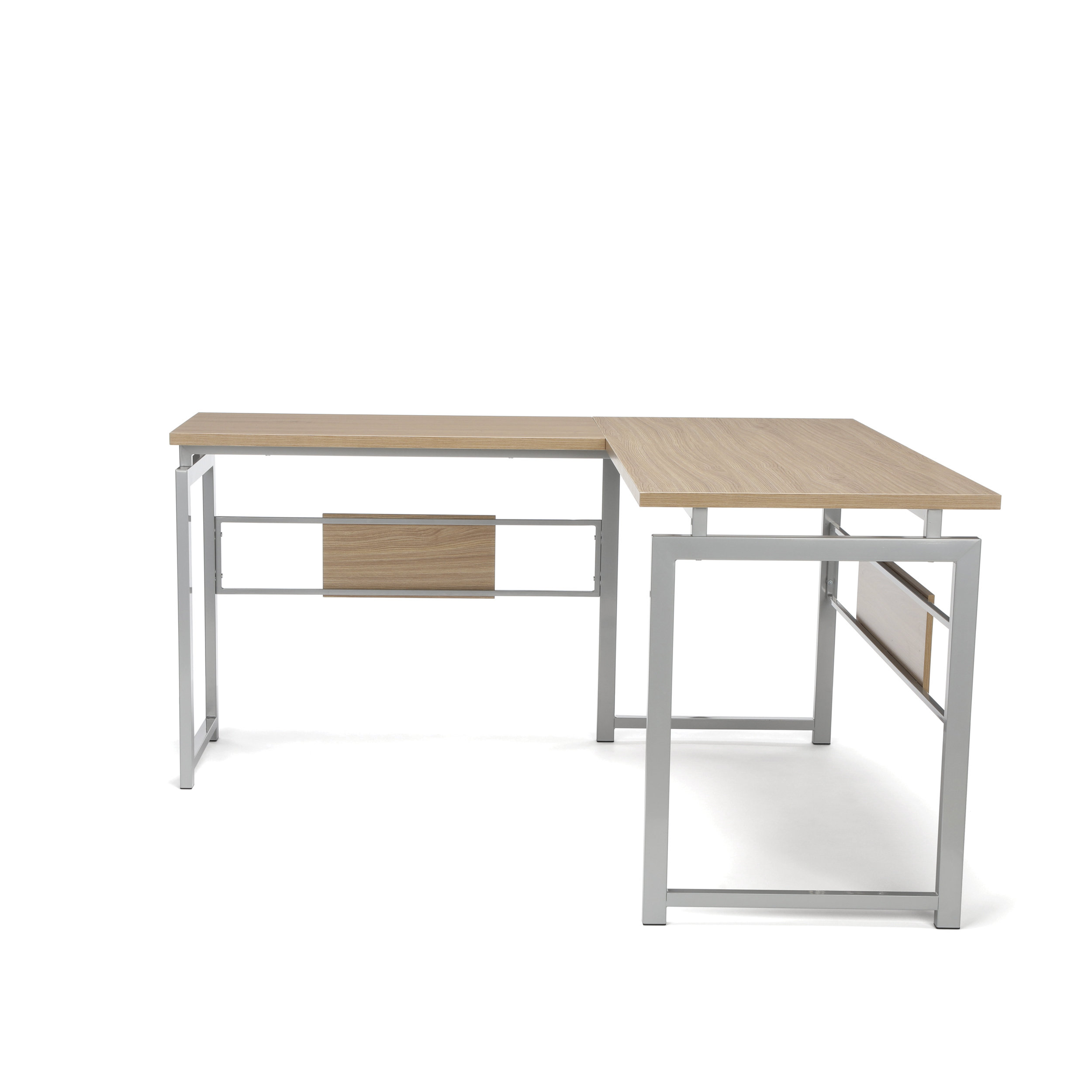 Laude Run Tiano L Corner Desk With Metal Leg Reviews Wayfair