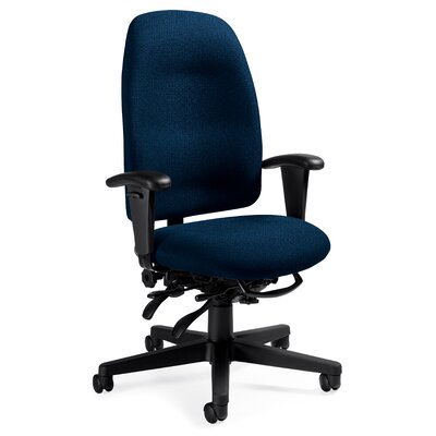 Granada Task Chair Global Total Office Upholstery: Jagged Blue Heather